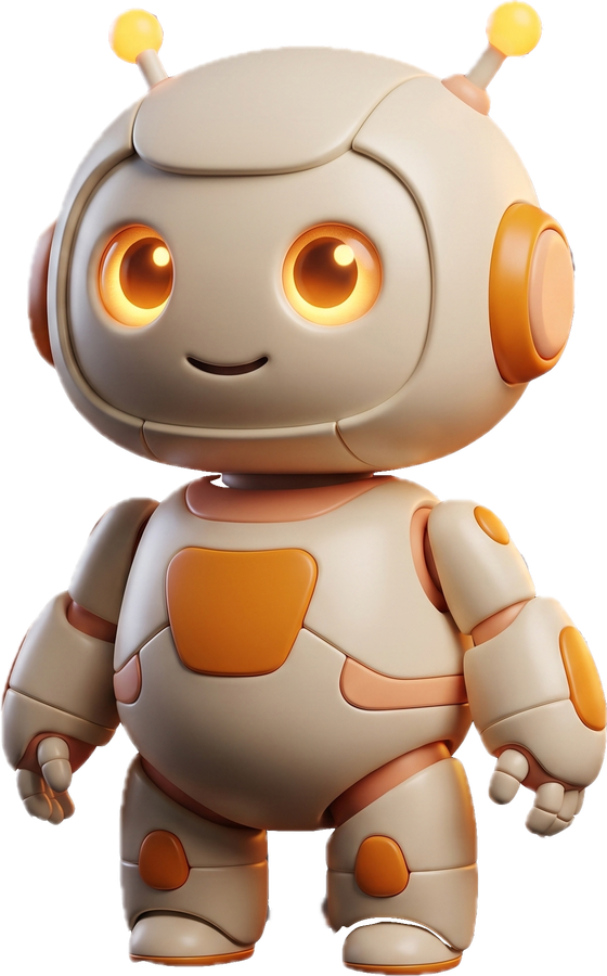 Study buddy robot standing